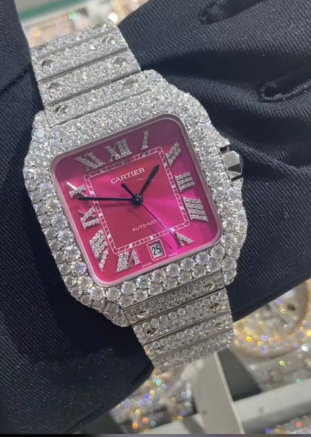💎🔥 Iced Out VVS1 Moissanite Luxury Watch 💼🕶️