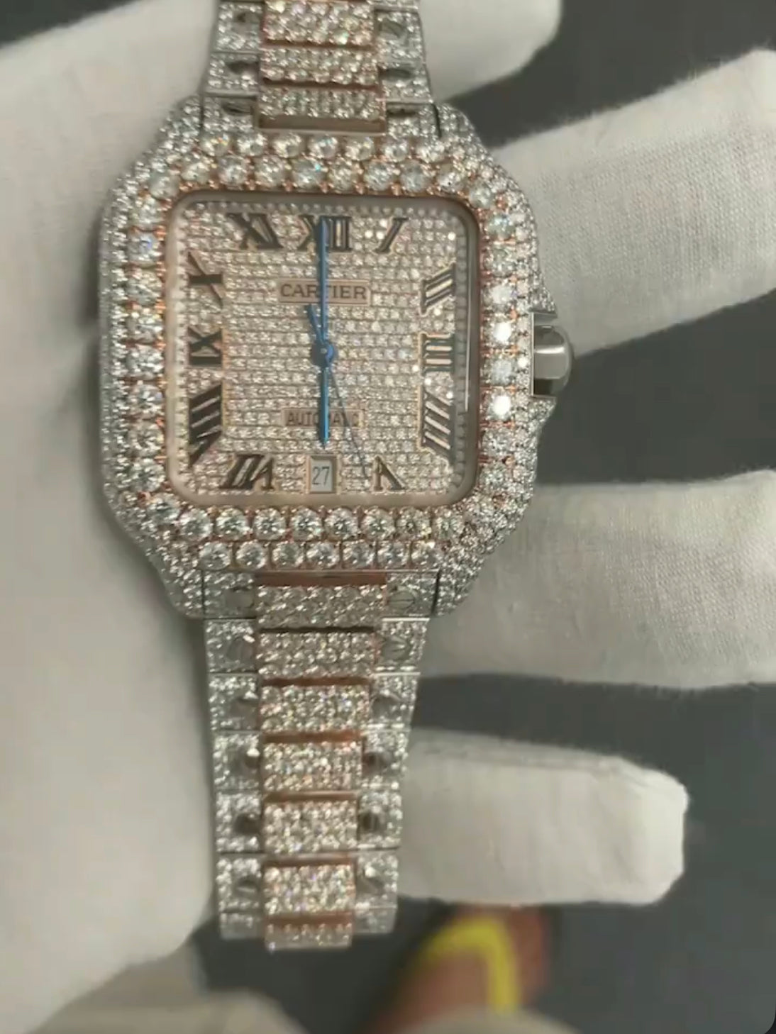 💎🔥 Iced Out VVS1 Moissanite Luxury Watch 💼🕶️
