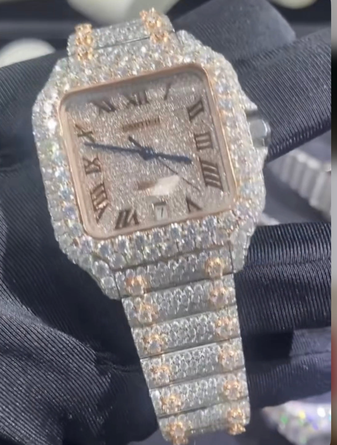 💎🔥 Iced Out VVS1 Moissanite Luxury Watch  💼🕶️