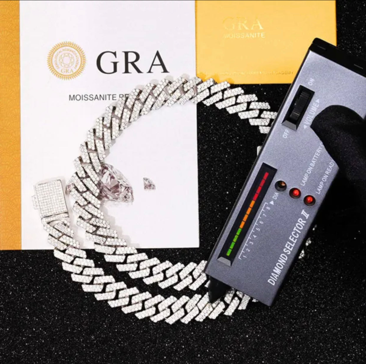 📿 Iced Out Cuban Link Chain Set 💎🔥 – Gold & Silver Edition