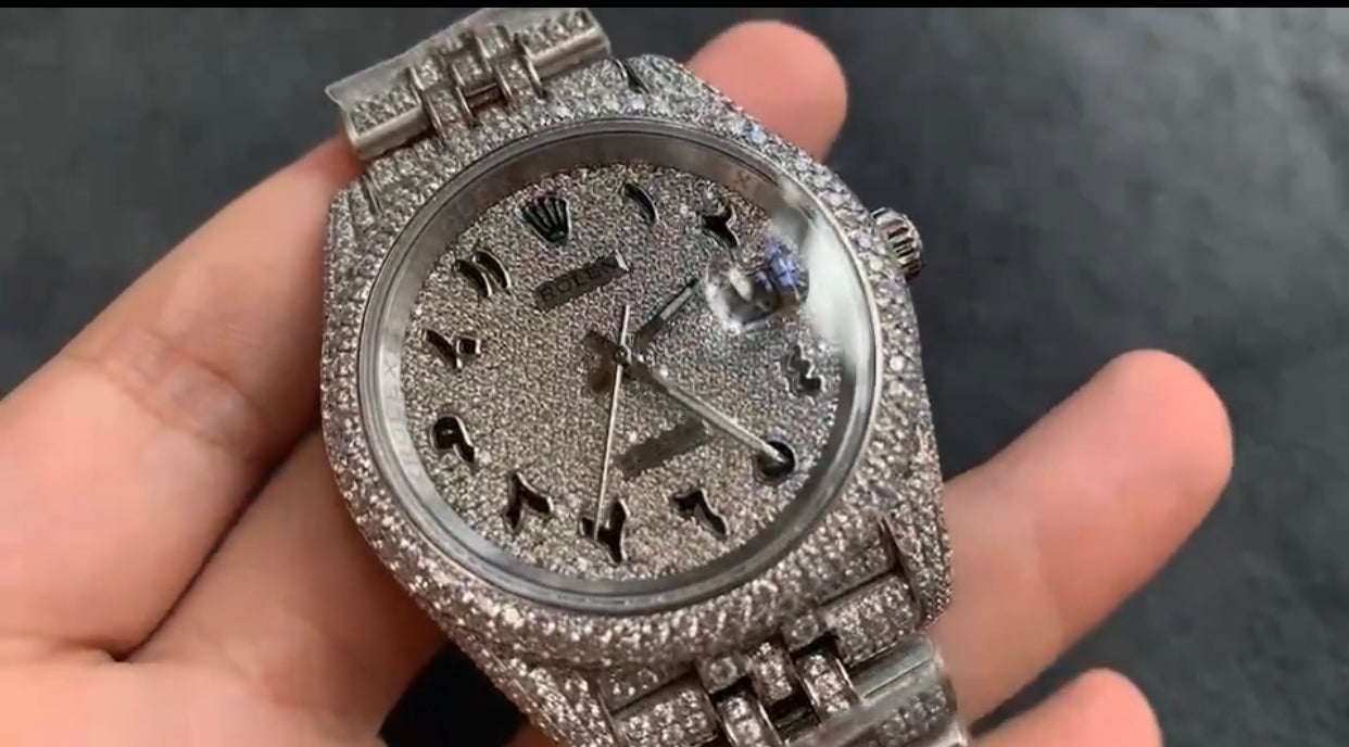 ✨💎 Ultimate Luxury Moissanite RLX Masterpiece ⌚👑