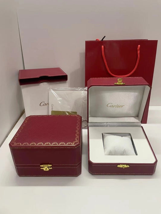 🧊💎 Iced Out Cartier-Style Watch – Bust Down Luxury Timepiece ⌚🔥