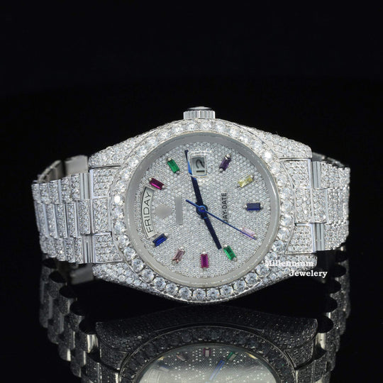 Superior Diamond Iced Out Moissanite Diamond Watch For Men