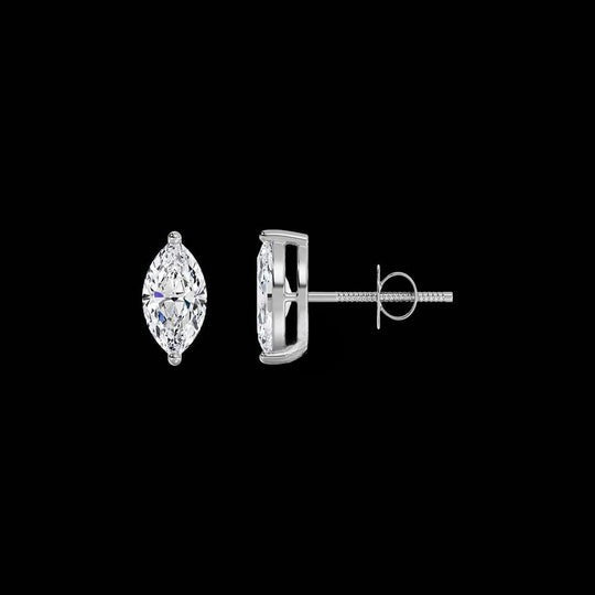 Marquise Cut 1.10ct Moissanite Stud Earrings For Women