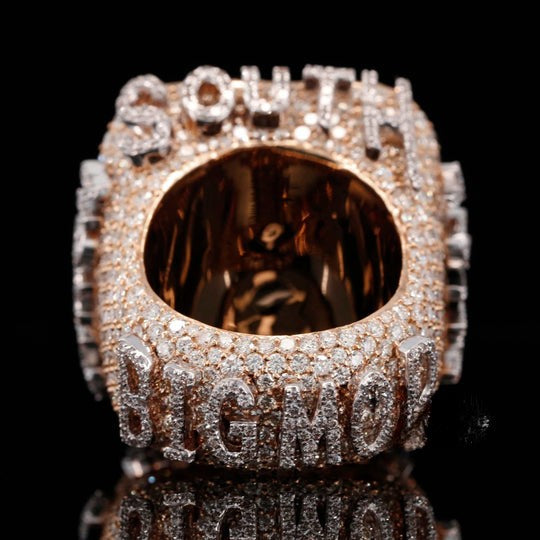 COBY Custom Name Customizable Moissanite Diamond Hip Hop Ring