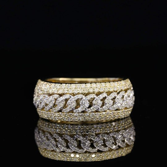 Classic Round Moissanite Diamond Fully Amazing Hip Hop Ring