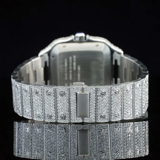 Fully Diamond Iced Out Moissanite Watch For Men