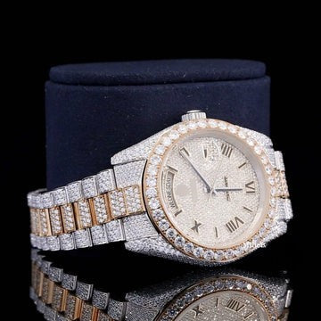 Stylish Full Body Diamond Iced Out Moissanite Watch Luxurious For Men