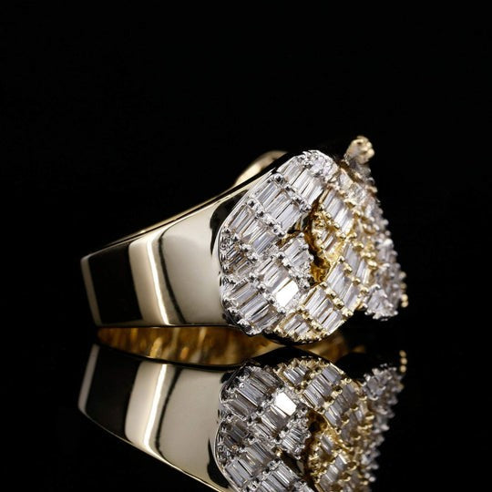 Baguette Moissanite Diamond Iced Out Hip Hop Ring