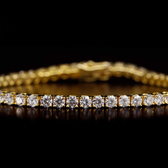 Round VVS Moissanite Tennis Bracelet For Women
