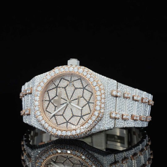 Limited Edition Automatic Self Winding Iced Out Moissanite Watch