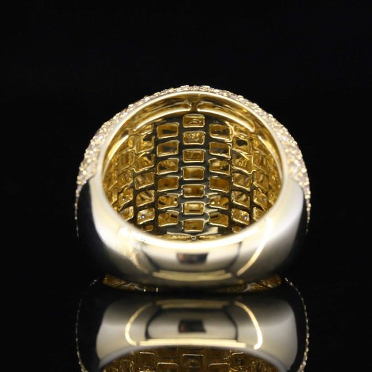 Glimmer Moissanite Diamond Ice Out Heart Shape Ring