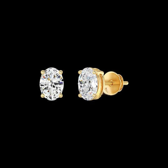 Oval Cut VVS Moissanite Earrings For Women