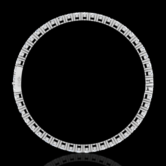 Round VVS Moissanite Tennis Bracelet