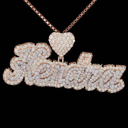 Custom Kendra Name Moissanite Diamond Hip Hop Pendant