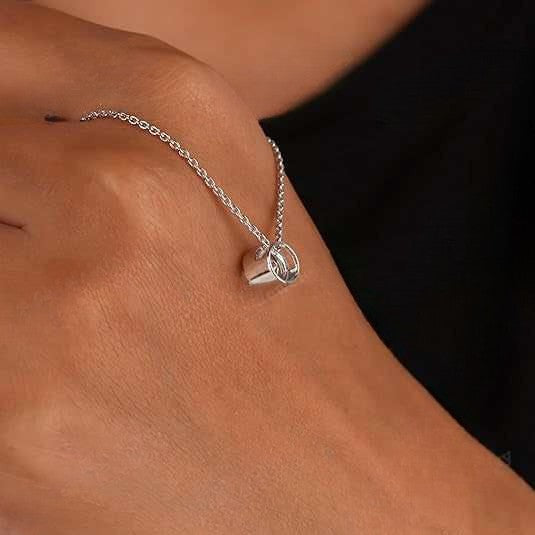 1ct Moissanite Diamond Pendant Necklace 925 Silver