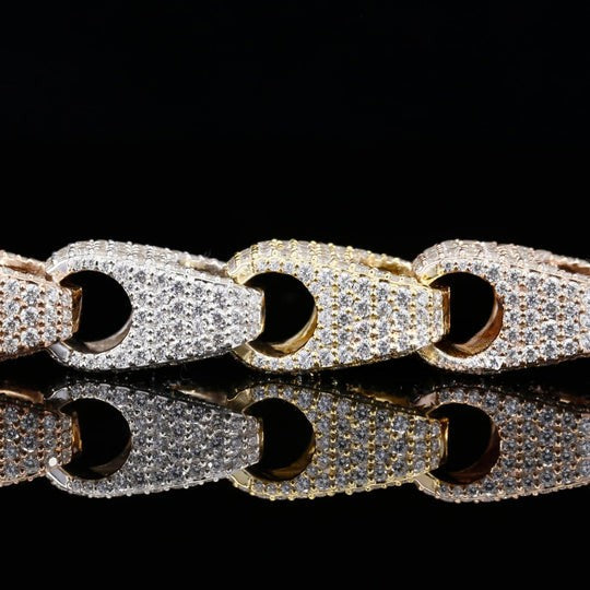 Unique Iced Out Design Moissanite Diamond Bracelets