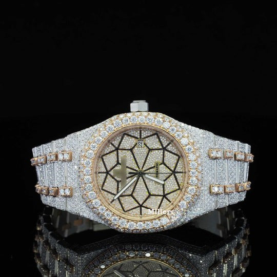 Limited Edition Automatic Self Winding Iced Out Moissanite Watch