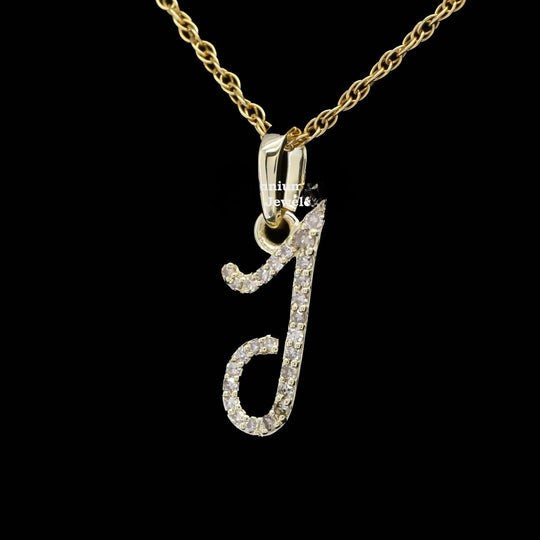 Custom J Initial Moissanite Diamond Iced Out Hip Hop Pendant