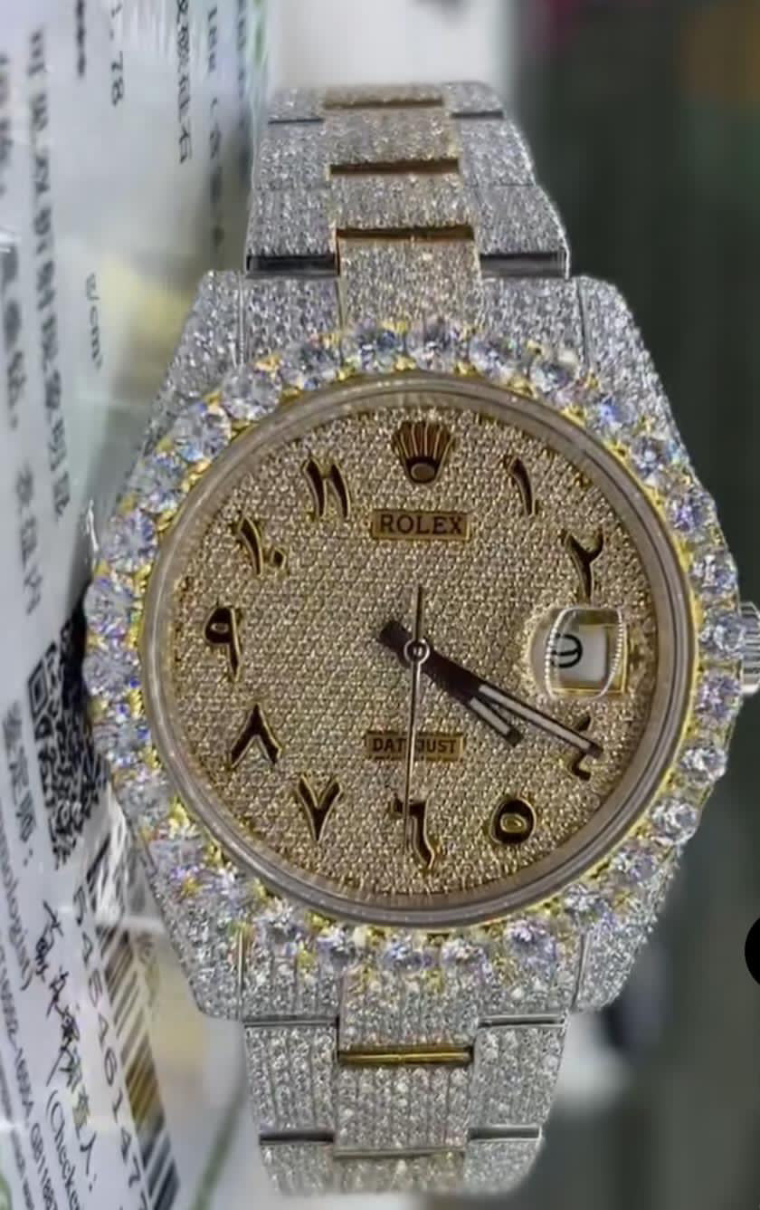 ✨💎 Ultimate Luxury Moissanite RLX  Masterpiece ⌚👑