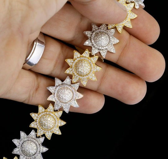 Stylish Star Shape Round Cut Moissanite Bracelets