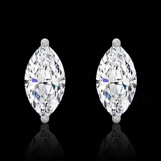 Marquise Cut 1.10ct Moissanite Stud Earrings For Women
