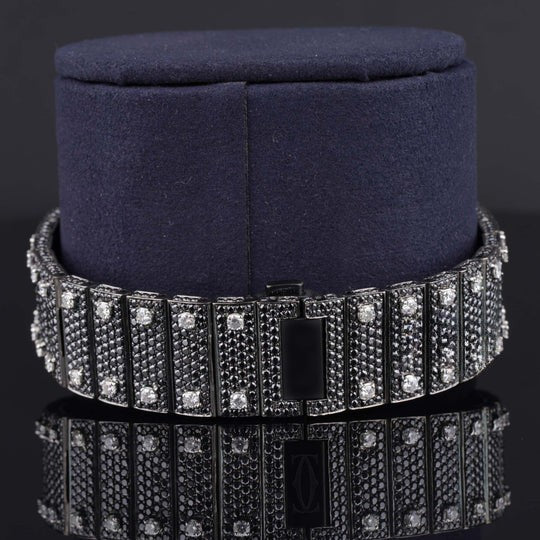 Optimus Moissanite Black Diamond Iced Out Automatic Watch