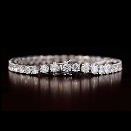 Round VVS Moissanite Tennis Bracelet