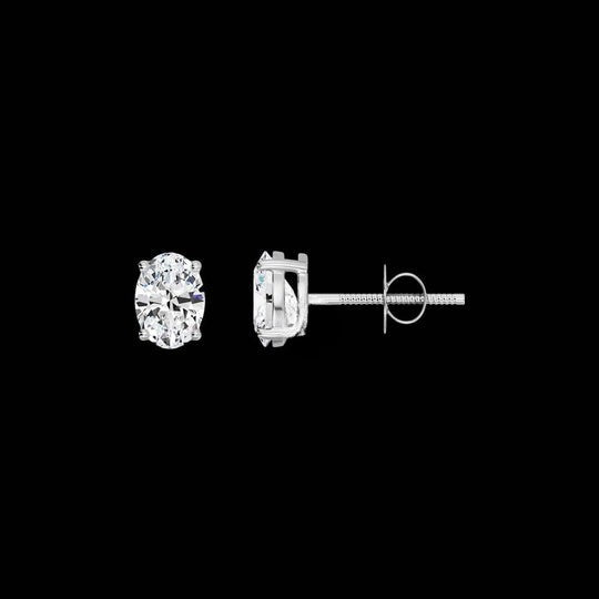 Oval Cut VVS Moissanite Earrings For Women
