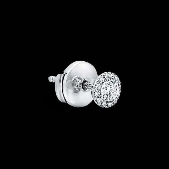 0.90ct Round Cut Moissanite Diamond Stud Earrings