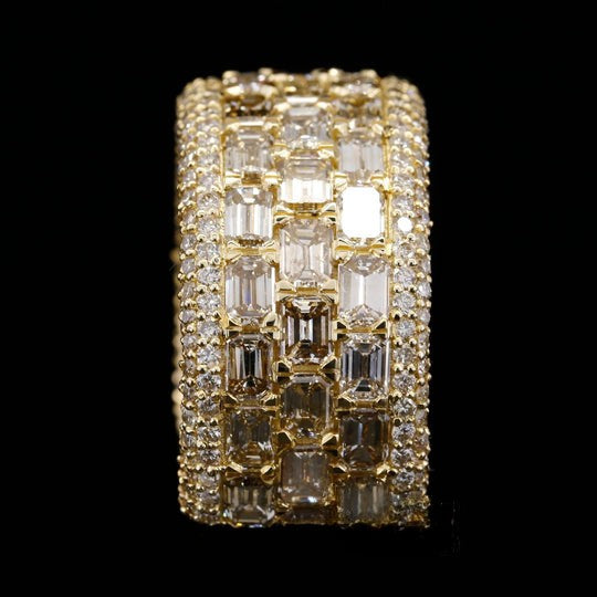 Bulky Fabulous Moissanite Diamond Iced Out Hip Hop Ring