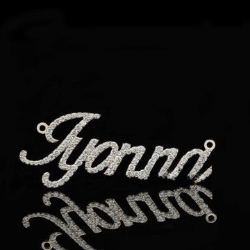 Custom Jyonna Name Moissanite Round Diamond Stylish Hip Hop Pendant