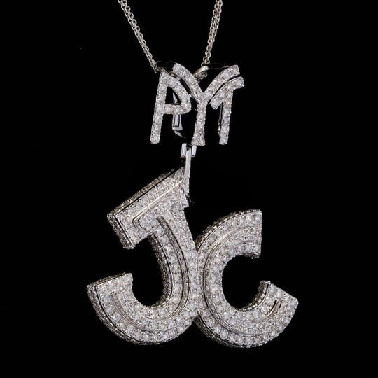 Custom Pyt Jc Moissanite Round Diamond Iced Out Hip Hop Pendant