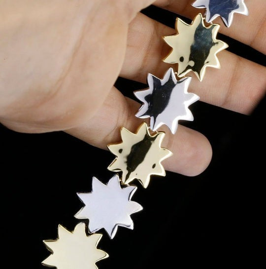 Stylish Star Shape Round Cut Moissanite Bracelets