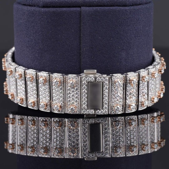 Luxurious Diamond Iced Out Automatic Moissanite Watch