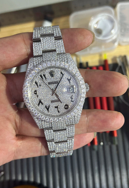 ✨💎 Ultimate Luxury Moissanite RLX  Masterpiece ⌚👑