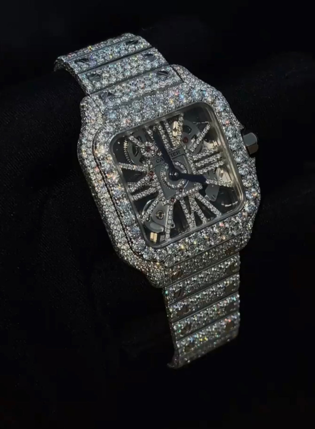 💎🔥 Iced Out VVS1 Moissanite Luxury Watch  💼🕶️
