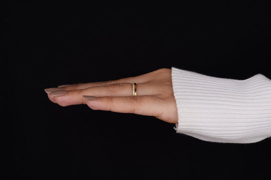 Wedding Band For Women One Side Pave Diamond Ring