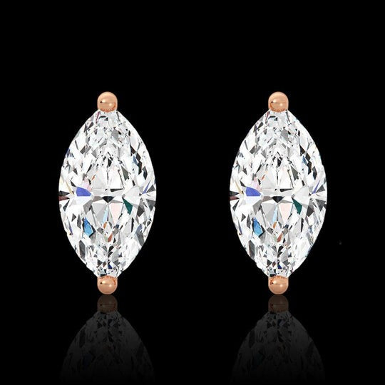 Marquise Cut 1.10ct Moissanite Stud Earrings For Women