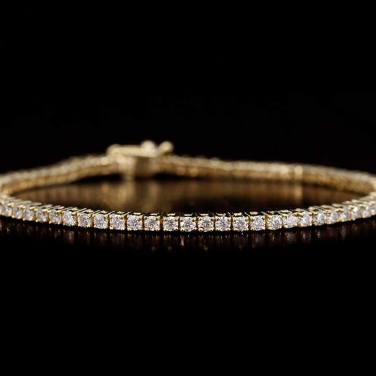 Round VVS Moissanite Tennis Bracelet For Women