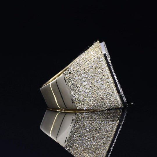 Stylish C Moissanite Diamond Hip Hop Ring