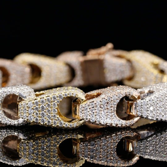 Unique Iced Out Design Moissanite Diamond Bracelets