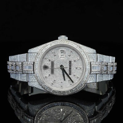 Stylish Full Body Diamond Iced Out Moissanite Watch Luxurious For Men