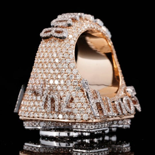 COBY Custom Name Customizable Moissanite Diamond Hip Hop Ring