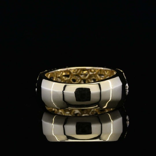 Classic Round Moissanite Diamond Fully Amazing Hip Hop Ring