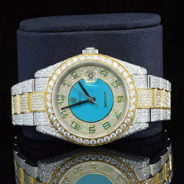 Pretty Iced Out Automatic Superior Moissanite Diamond Watch