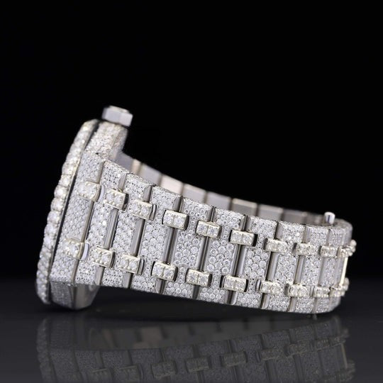 Classic Fully Iced Out Moissanite Watch Automatic For Men