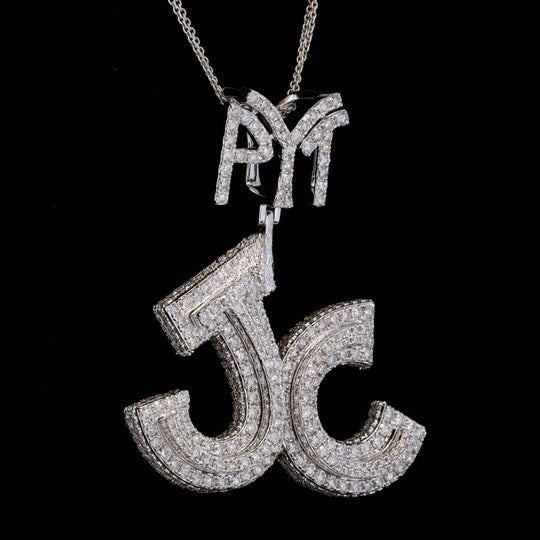 Custom Pyt Jc Moissanite Round Diamond Iced Out Hip Hop Pendant
