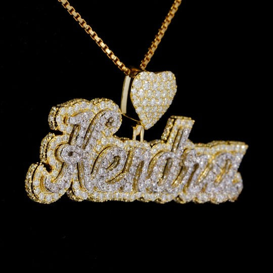 Custom Kendra Name Moissanite Diamond Hip Hop Pendant