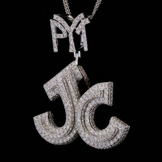 Custom Pyt Jc Moissanite Round Diamond Iced Out Hip Hop Pendant